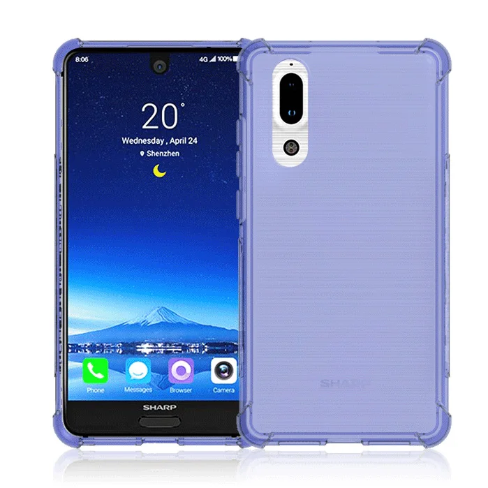 Прозрачный Противоскользящий противоударный Прочный гибкий мягкий чехол из ТПУ