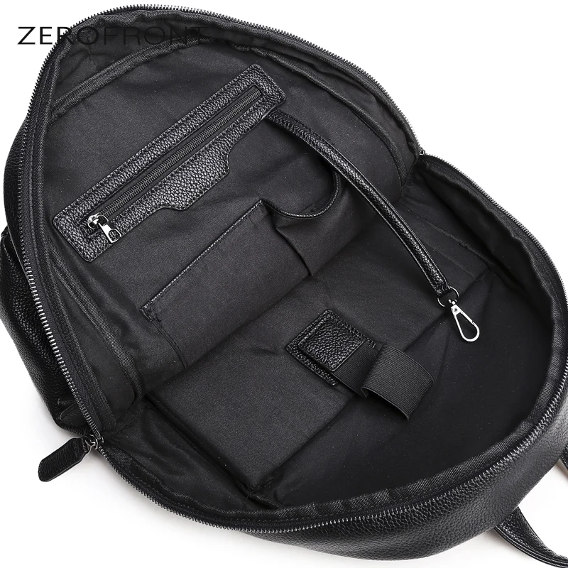 Рюкзак для ноутбука 15 дюймов мужской водонепроницаемый кожаный 2018|mens leather