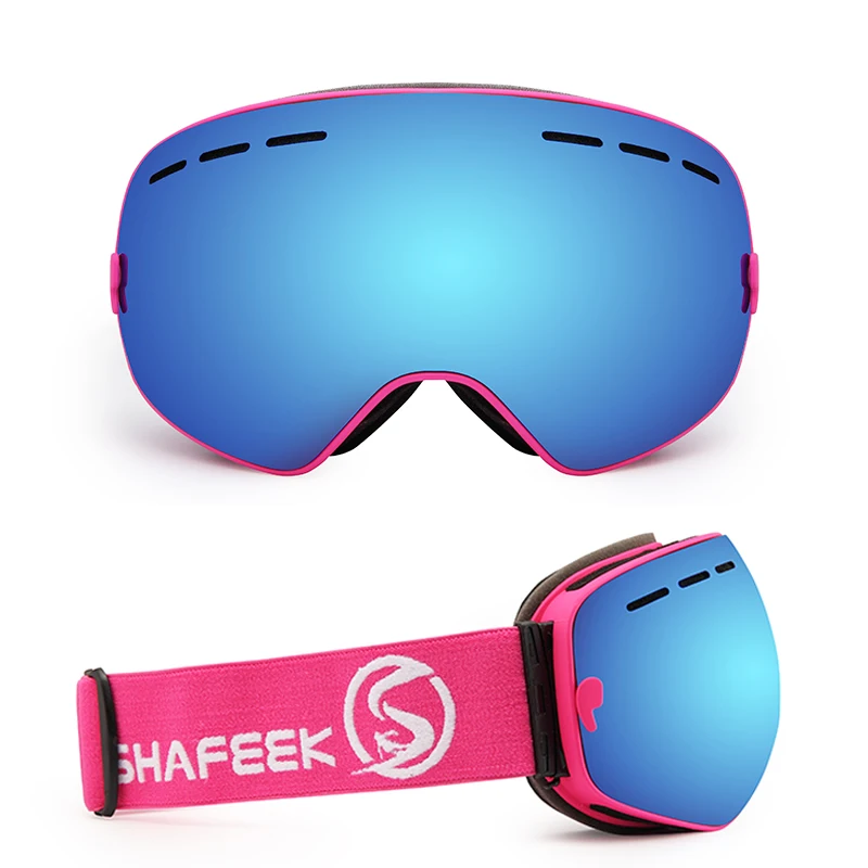 SHAFEEK брендовые лыжные очки двухслойные UV400 Анти-туман большая Лыжная маска для