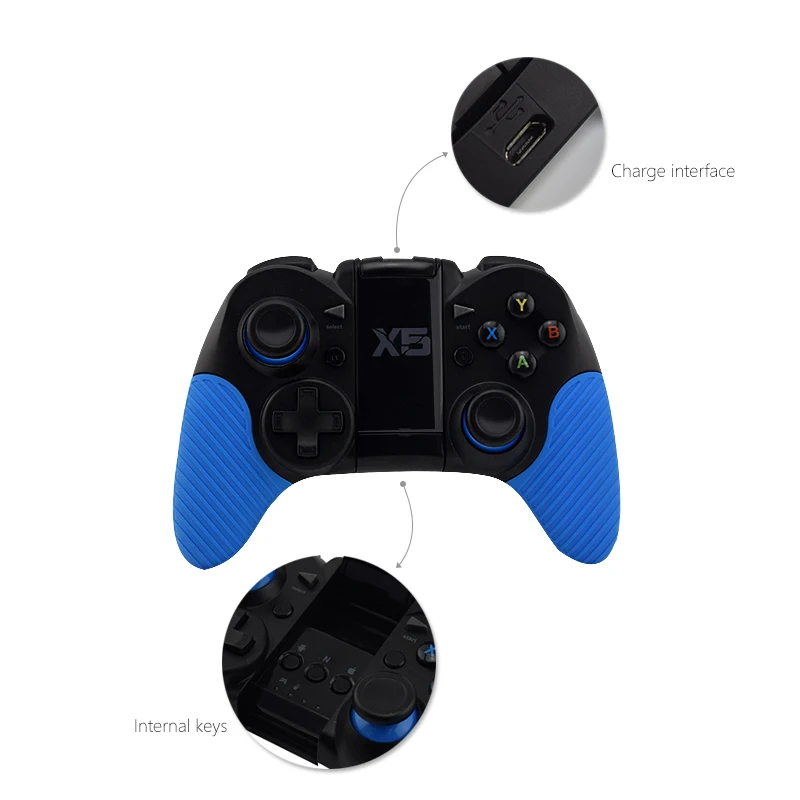 Данных лягушка беспроводной Bluetooth игровой контроллер для ПК Android/IOS Телефон Двойной вибрационный джойстик геймпады для Android ТВ коробка/планшет