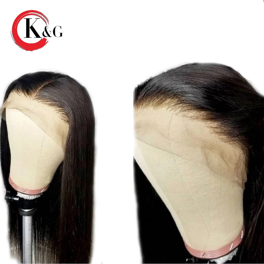 Парики из натуральных волос KUNGANG волнистые прямые без Remy для женщин | Шиньоны и