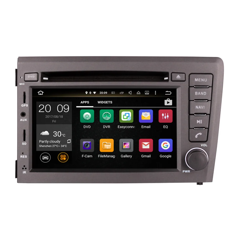 Автомобильный DVD-плеер с GPS-навигацией Android 9 0 Octa Core 4 Гб ОЗУ CD DVD видео плеер для Volvo