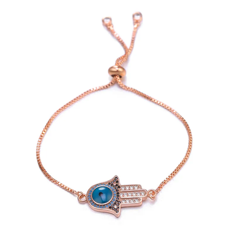 Браслет с кубическим цирконием Хамса Фатима руки сглаза ладонь волшебный Шарм
