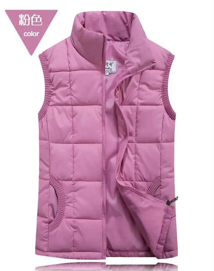 Зимние женские повседневные жилеты весна-осень Молодежный тренд большие размеры