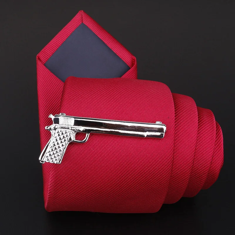 Midger брендовый галстук зажимы металлический зажим для галстука мужской пистолет