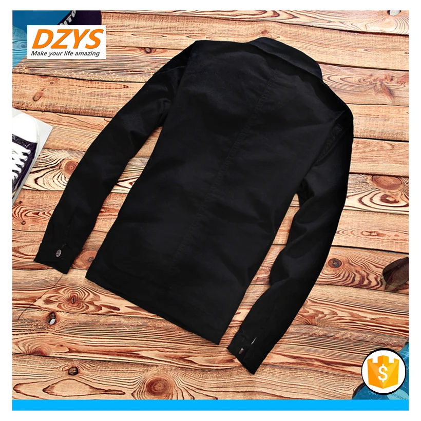 

DEYS-ZF Summer Slim Men Slim Long Sleeve Denim Jacket Casual Jacket