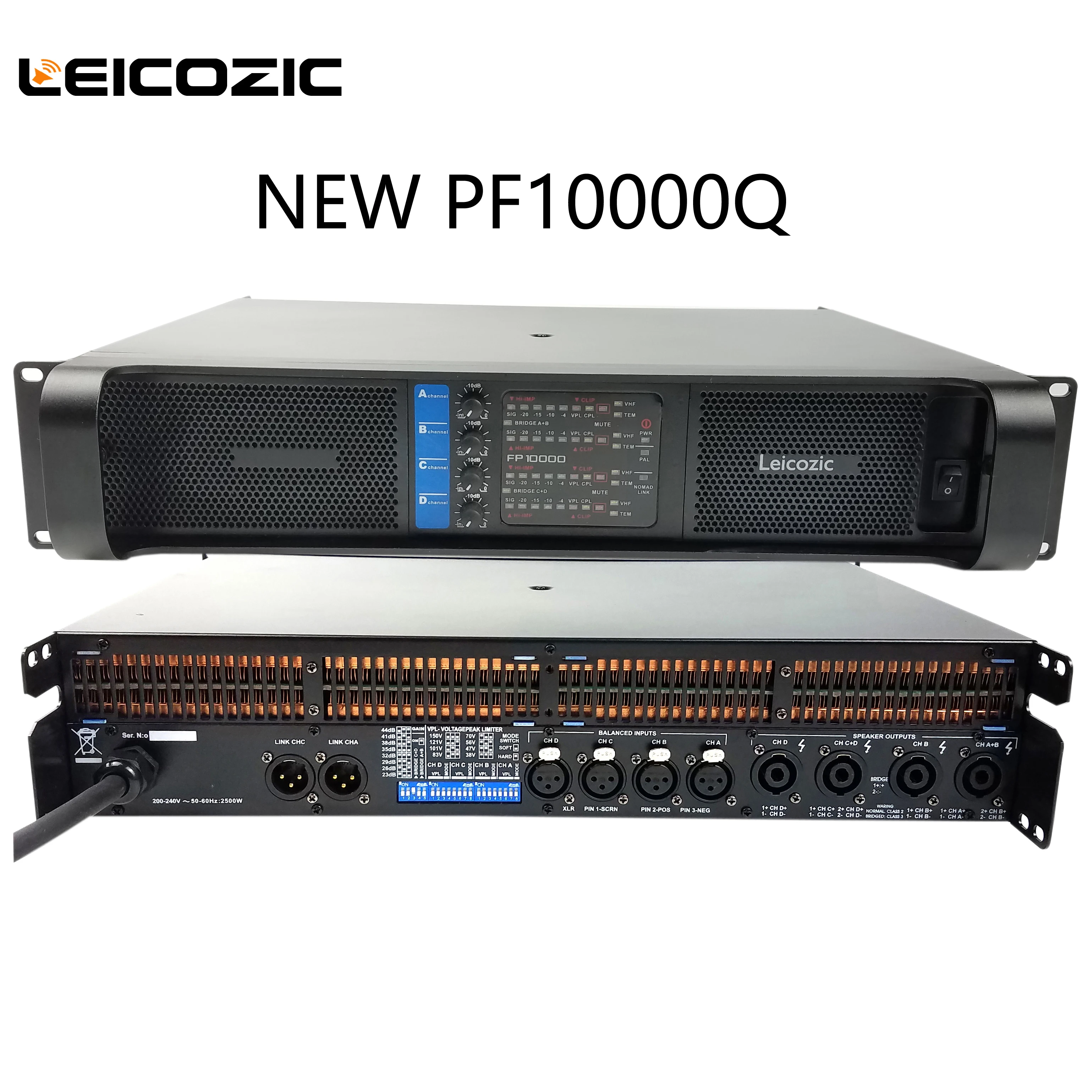 Leicozic 2500W 10000q 4 канала Мощность усилитель класса td линейного массива усилитель аудио profesional сценический усилители dj оборудование