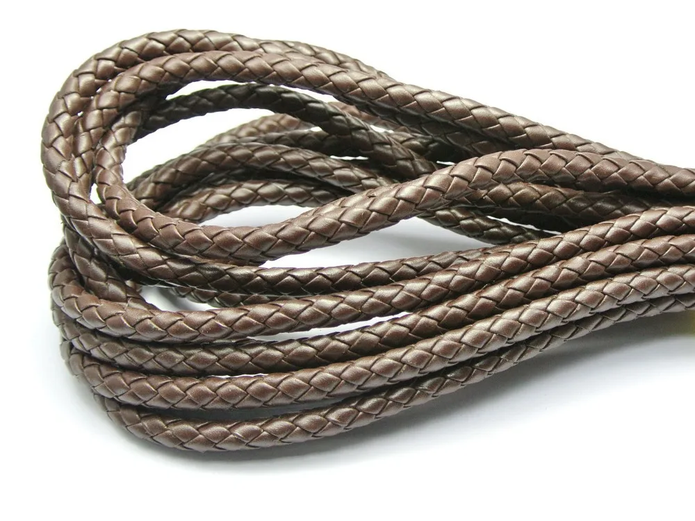 6 метров кожзам ювелирный шнур 7 мм круглый плетеный для браслетов сумок