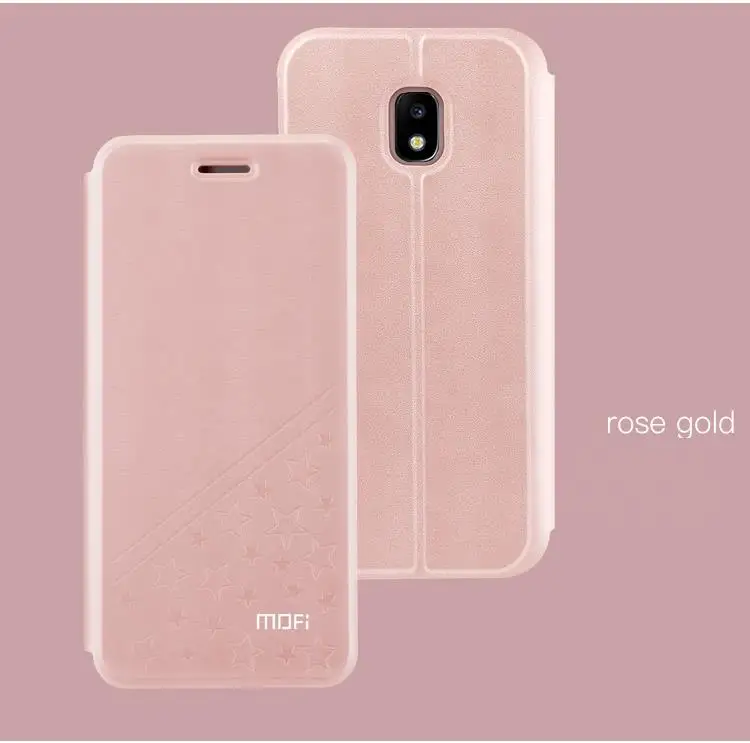 Rose Gold MOFi для samsung Galaxy J3, J5, J7 года издание для Евразии чехлы для телефонов с откидной крышкой из искусственной кожи чехол для samsung J330F J330 J530 чехлы с подставкой - Цвет: Rose Gold