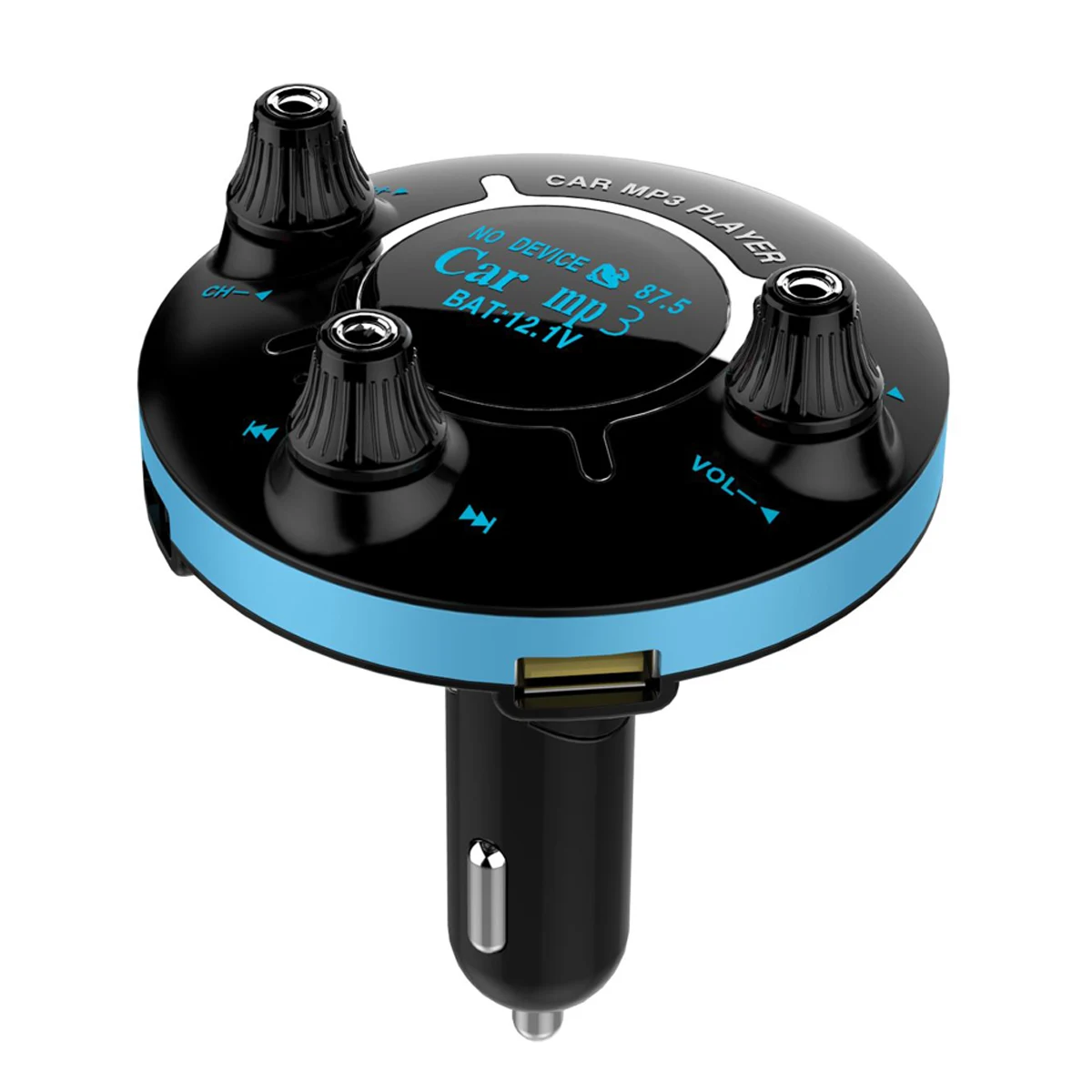 BT13 круглый уникальный дизайн автомобиля беспроводной Bluetooth U диск/Aux MP3 плеер двойной USB быстрая зарядка автомобильное зарядное устройство FM радио передатчик Комплект