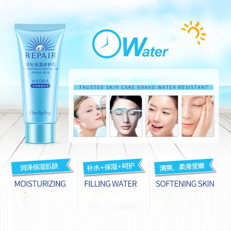 Уход за кожей SPF30++ солнцезащитные кремы 60 мл летние пляжные Водонепроницаемый отбеливающая изоляция Ультрафиолетовый протектор солнечной по уходу за кожей