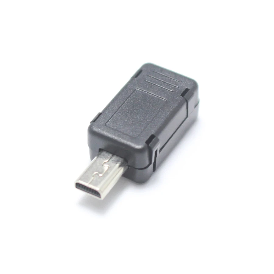 5 компл. Micro USB длинный тип сварочный штекер разъем USB-A 3 в 1 Разъем DIY черный для OD4.0mm