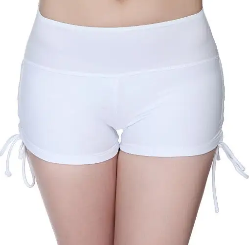 Женские шорты из лайкры и спандекса со средней талией для гимнастики танцев