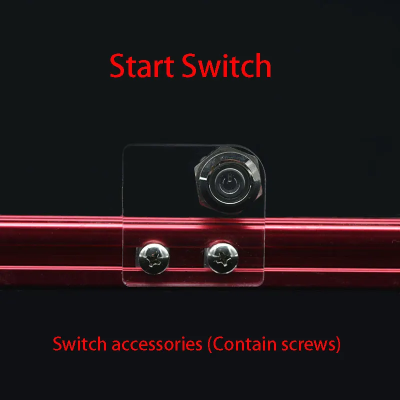 Metal Start Button Горячие компьютерные корпуса с водяным охлаждением шасси Настольный мейнфрейм для игрового шасси DIY MINI/M/ATX вертикальное основное шасси - Цвет: Metal Start Button