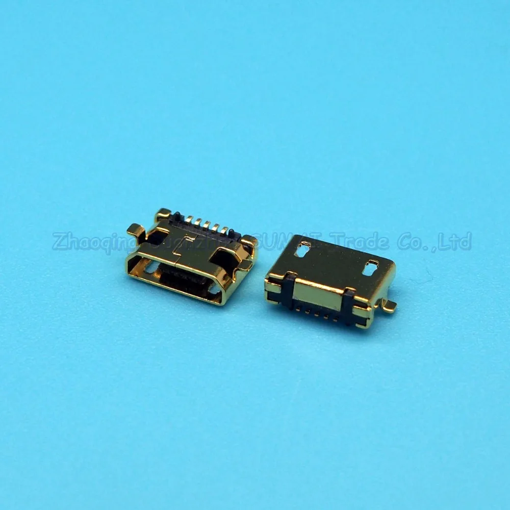 10 шт. медные позолоченные разъемы micro usb 5p| |