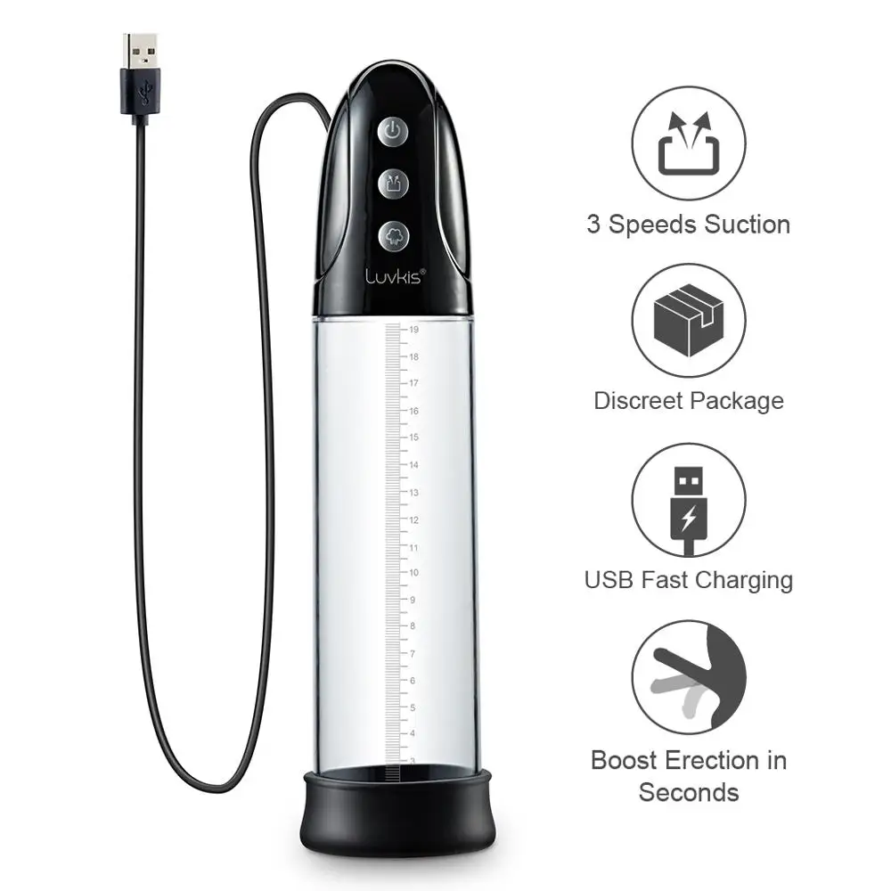 Luvkis X40 мужской помпа для пениса USB подзарядка увеличитель расширитель устройство