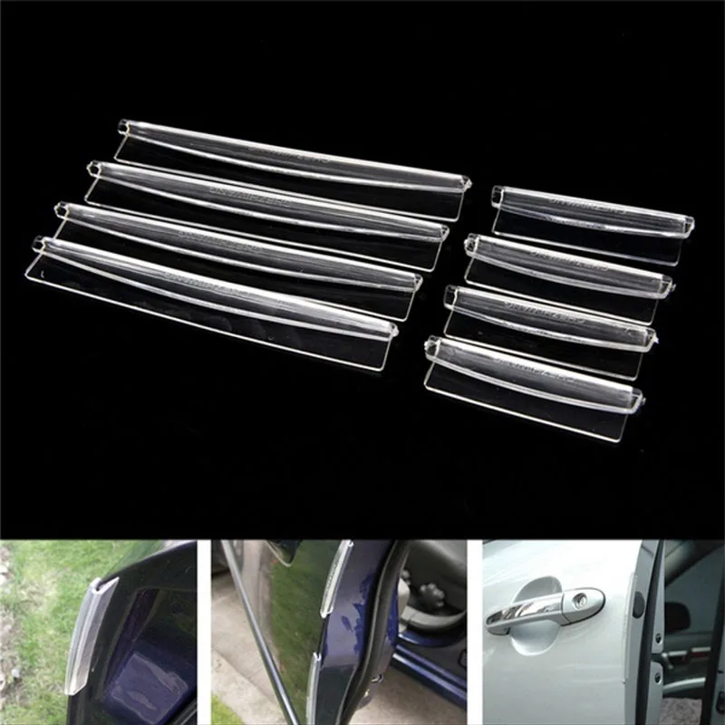 Car door edge guards trim molding protection auto strip scratch protector guard crash barriers sticker for all car 8pcs/set | Автомобили и