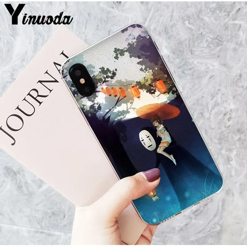 Yinuoda Spirited Away Totoro Hayao Miyazaki DIY чехол для телефона iPhone 8 7 6 6S Plus 5 5S SE XR X XS MAX Coque