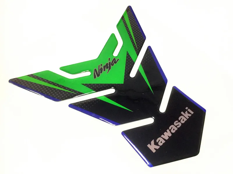 Подходит для мотоцикла Kawasaki с логотипом из углеродного волокна 3D трехмерная