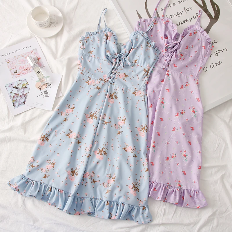 SKOONHEID женское цветочное шифоновое платье Праздник Бохо вишня с открытой спиной