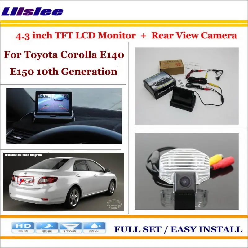 

Auto Camera For Toyota Corolla E140 E150 10th Generation-4.3" TFT LCD Monitor Car Back Up Camera arking System