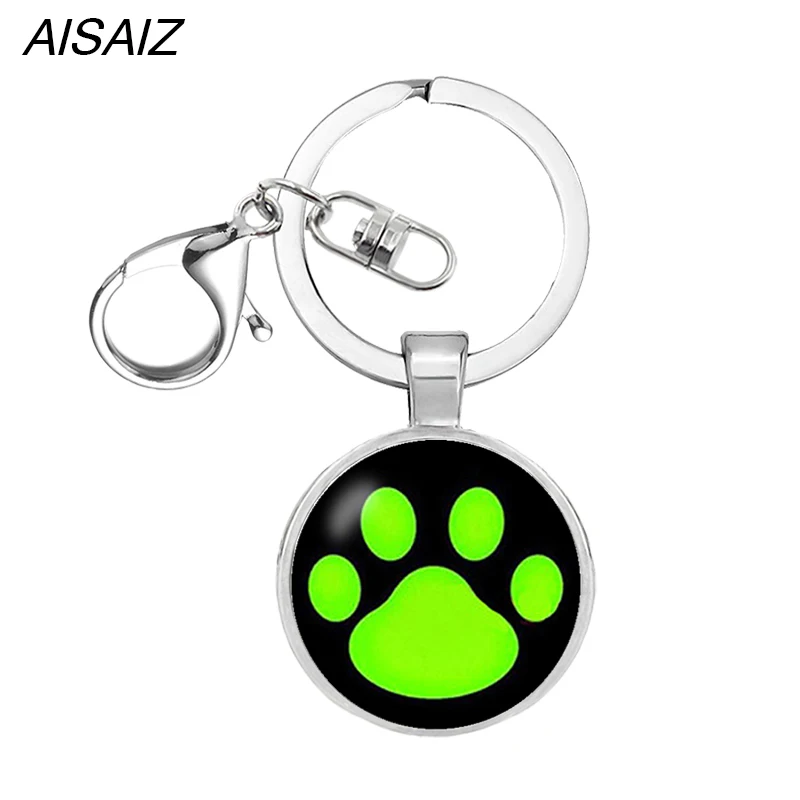 Fashion Key chain glass Circle Animal Keychain for Girls Cat necklace Sole Anime Jewelry Christmas gift | Украшения и аксессуары