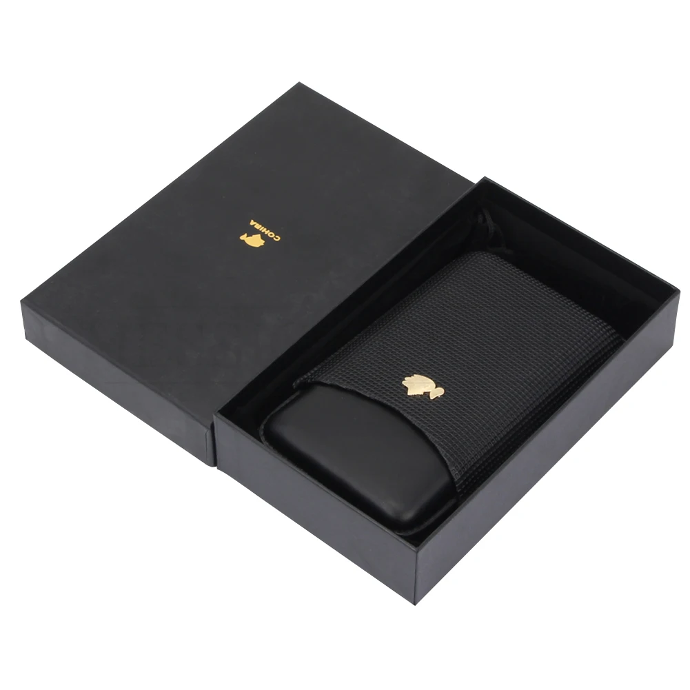 COHIBA 4 трубки путешествия кожаный портсигар Портативная Коробка Для Хранения
