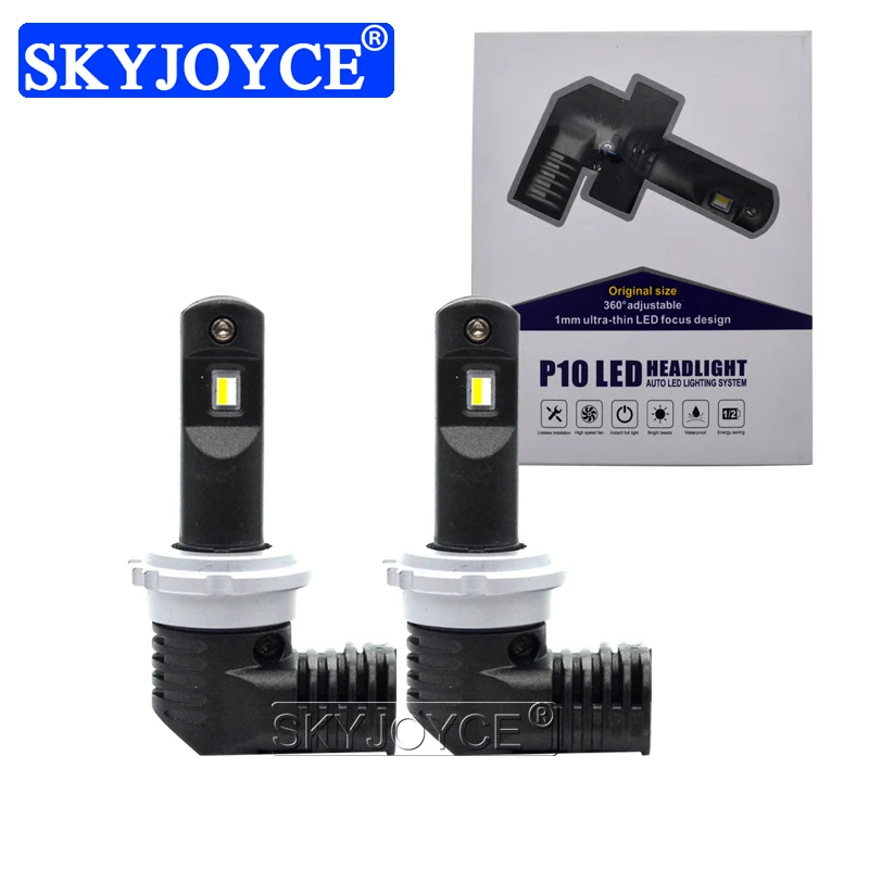 SKYJOYCE мини размер D1 D2 D3 D4 P10 светодиодная передняя лампа 35 Вт 5200LM 6000K светодиодный D1S