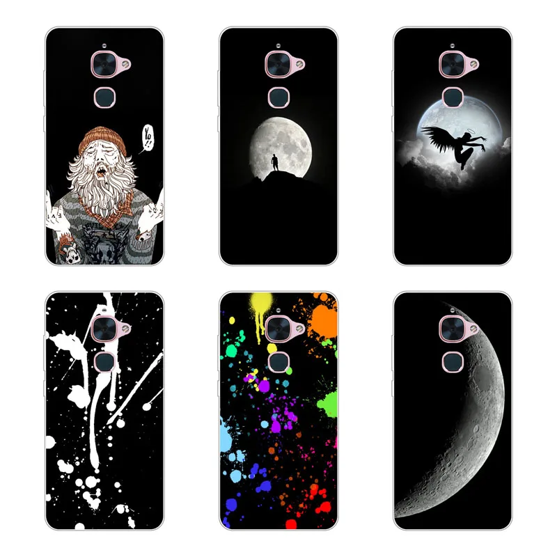 letv leeco le s3 Case Silicon Black graffiti Painting Soft TPU Back Cover for x626 x620 x522 Protect Phone case |