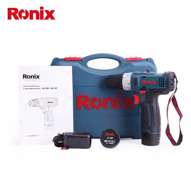 Ronix электроинструмент Высокое качество 12В беспроводной драйвер дрель
