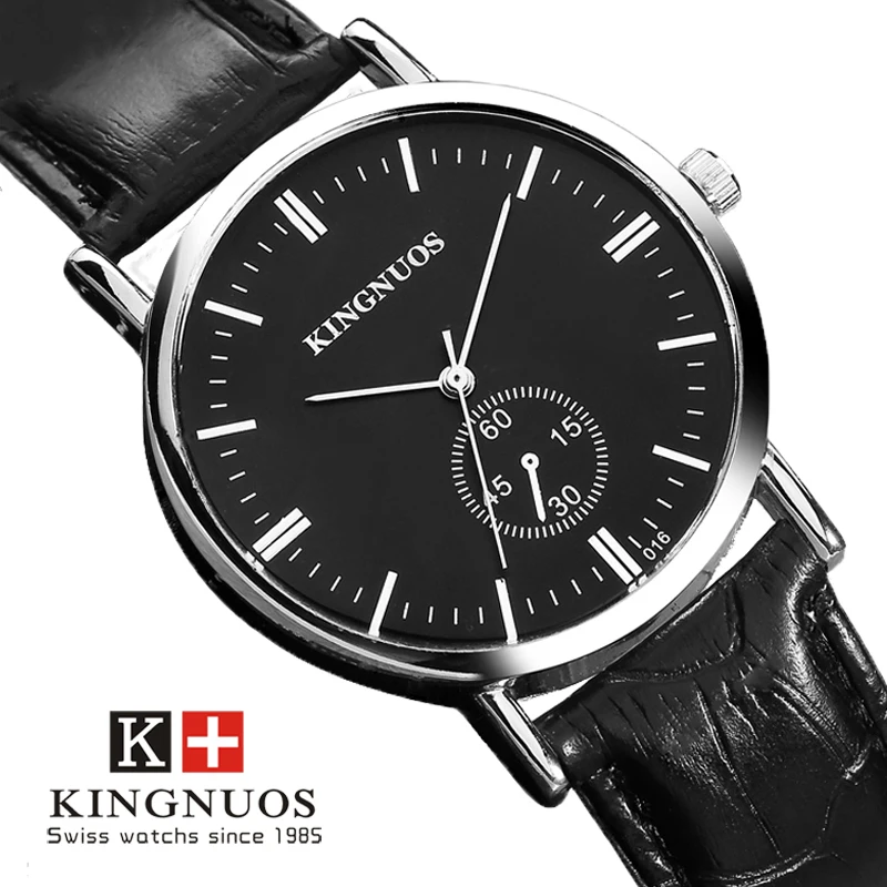 KINGNUOS Fashion simple men's lovers Watch men'swristwatch ladies watch clock relogio masculino men | Наручные часы