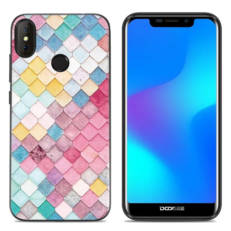 Missbuy Flyman Case For Doogee X70 Cute Cartoon Animal Painted Cases X 70 Soft Silicone Slim Floral Marble Cover |
