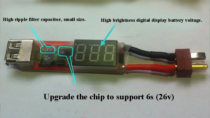 2 S 6 RC Lipo зарядное устройство адаптер USB конвертер XT60/T разъем мобильного телефона