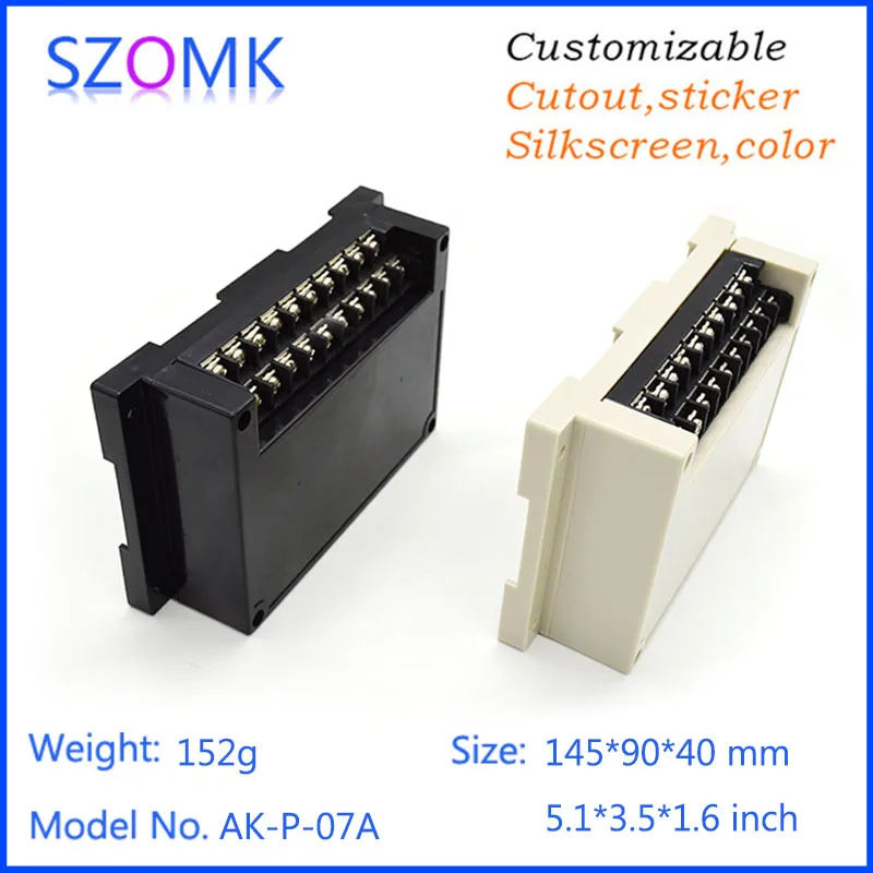 Настенное крепление Электрический пластиковая коробка (4 шт.) 145*90*40 мм din project box PLC