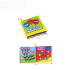 Тканевая детская книга для развития интеллекта, обучающая Мягкая тканевая Обучающая книга для детей 0-12 месяцев, тихая книга DS39