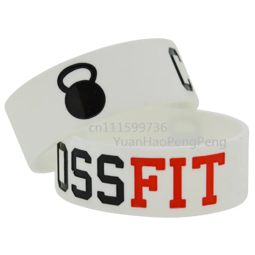 25 шт./лот Crossfit 1 &quotширокий Debossed заполненный цветной браслет|wristband crossfit|wide braceletbracelet