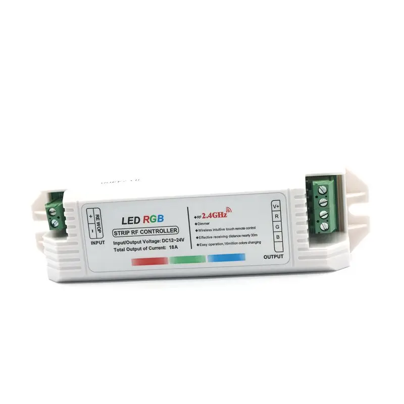Панель сенсорного экрана с диммером 12 В 24 18 А 4 зоны 2 4G RF RGB контроллер для