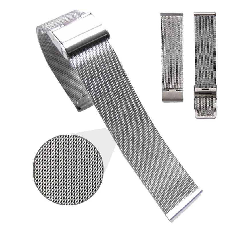 New Arrive 24 mm Watchbands Mesh Bracelets Watche Strap Perfect Handicraft Band Stainless Steel c904 | Наручные часы