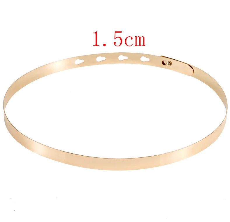 gold1.5cm Лидер продаж, Европейский и американский стиль, несколько стилей, золотые металлические зеркальные ремни для сексуальных женщин, модные аксессуары для одежды, Cintos Cinturon - Цвет: gold1.5cm