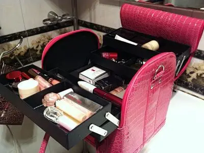 Большая сумка для косметики maletin case makeup box sac trousse de maquillage rangement Сумочка bolsa neceser