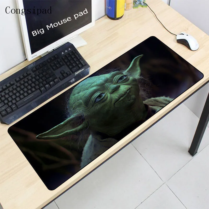 400X900X2MM Congsipad Star War Yoda большой игровой коврик для мыши Коврик для клавиатуры Настольный коврик для компьютера ноутбук коврик для мыши Коврик для мыши - Цвет: 400X900X2MM