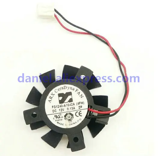 

ARX FS1240-A1042A Hole Position 2620 mm Diameter 37mm 12V 0.13A Display Card Cooling Fan