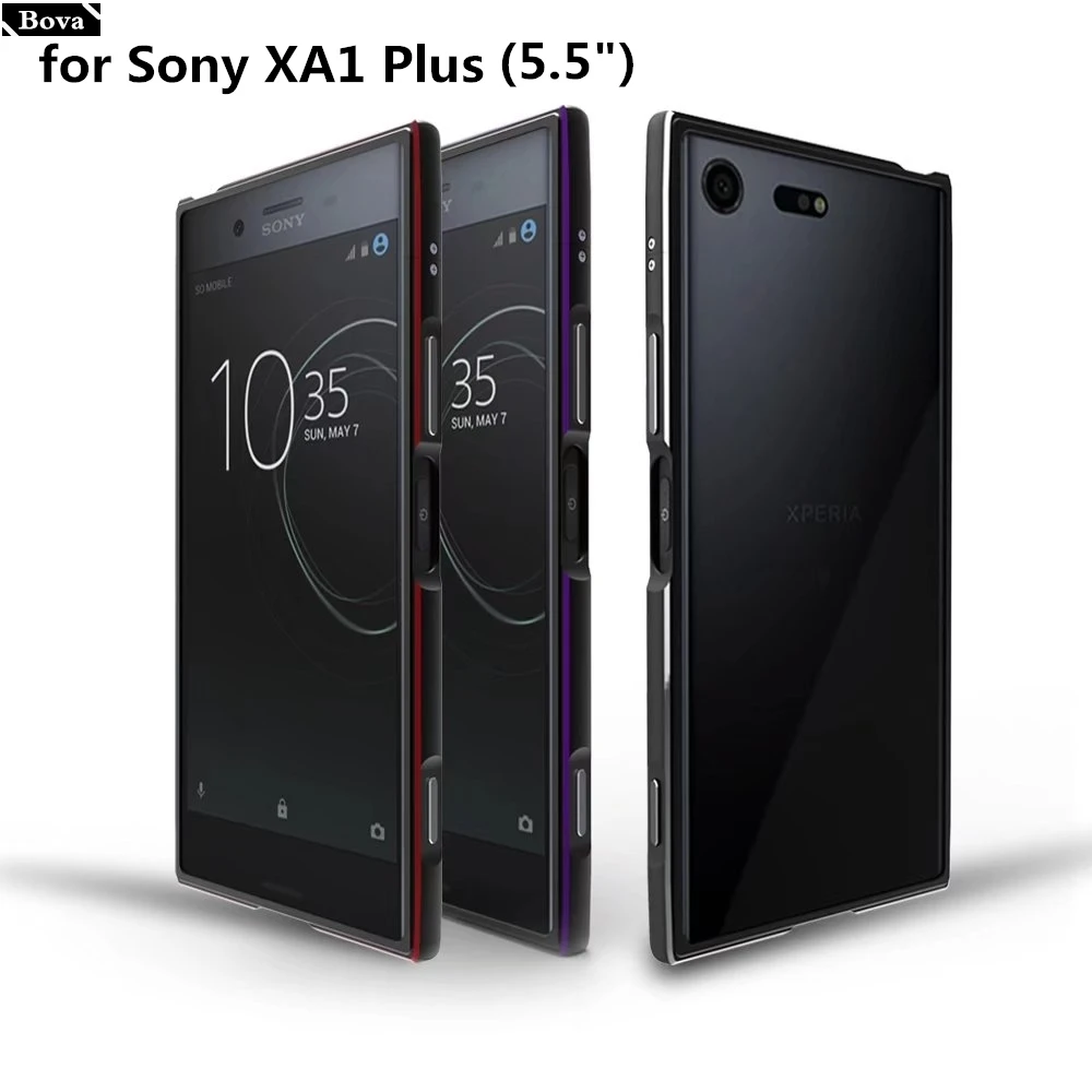 Чехол для Sony XA1 Plus роскошный ультра тонкий защитный алюминиевый бампер Xperia Plus/XA1