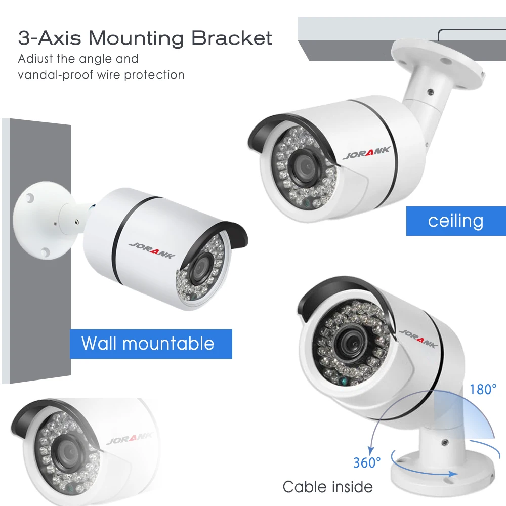 HD 2MP система видеонаблюдения 8CH Full 1080P TVI AHD DVR комплект 8*1080P наружная безопасности