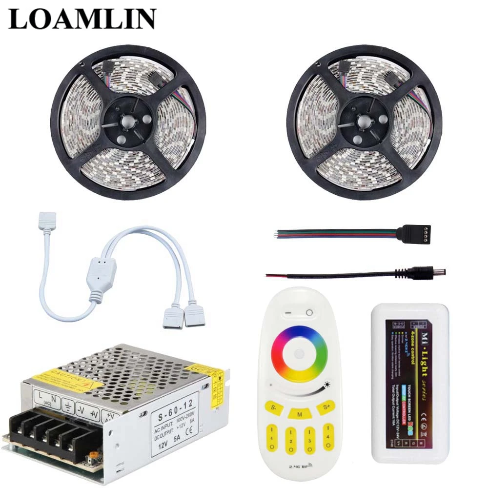 Гибкая светодиодная лента SMD2835/3528 RGB с пультом дистанционного управления Milight