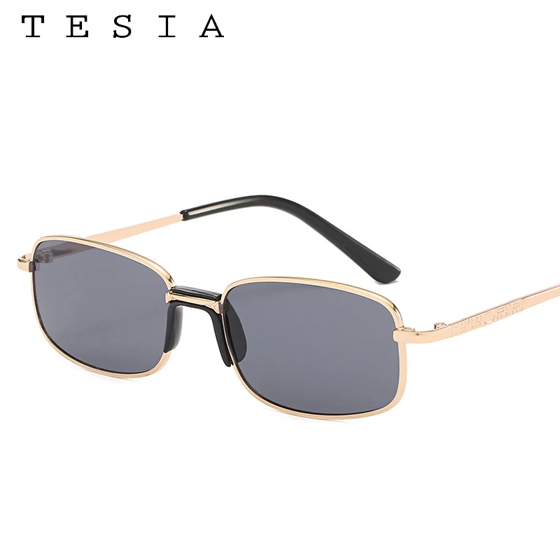 Очки солнцезащитные мужские/женские в металлической оправе небольшие винтажные