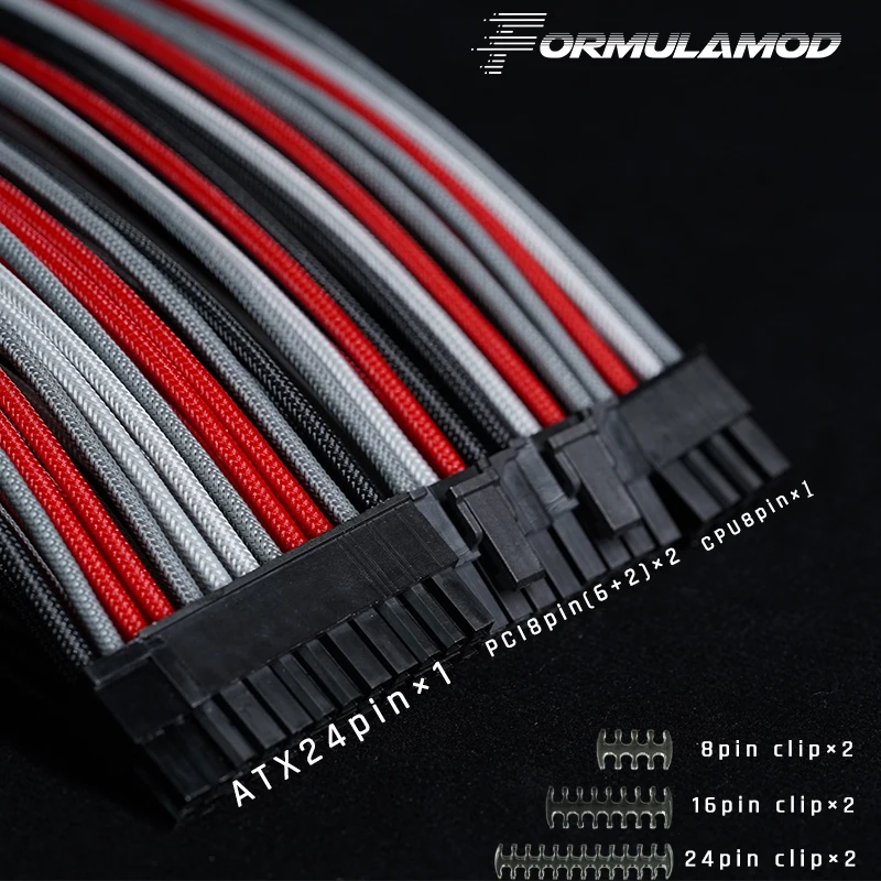 Наборы удлинительных кабелей 18AWG включая ATX 24Pin * 1 PCI E 8PIN 2 CPU Comb Set|Кулеры и системы