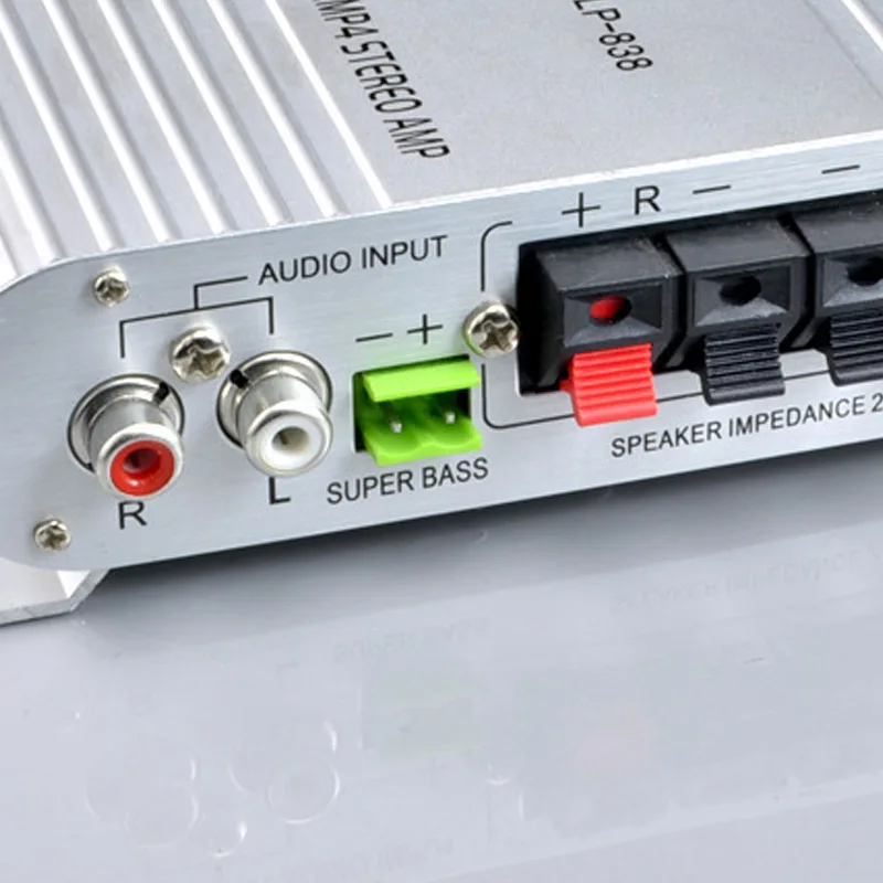 Прямая поставка аудио HiFi 200 Вт Мини Бас стерео усилитель 2 1 канальный для MP3