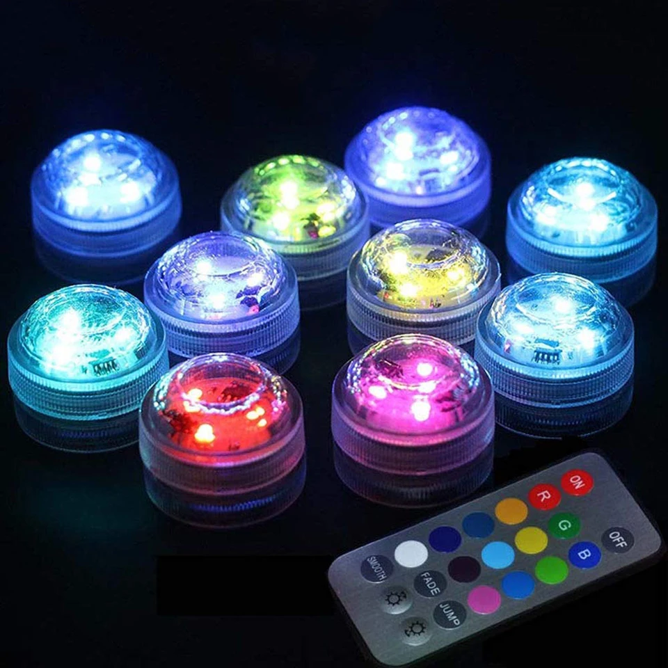 Водонепроницаемый погружной светодиодный подводный светильник ночсветильник RGB