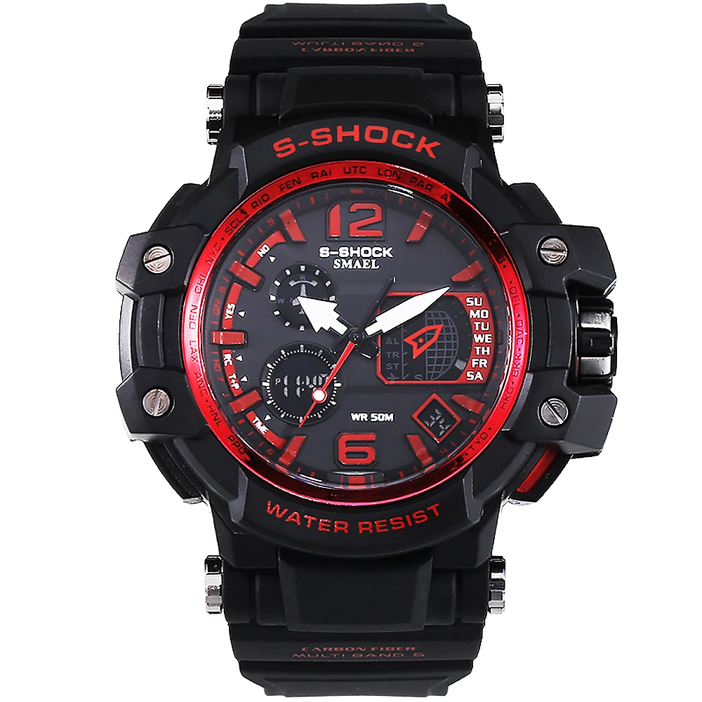 Мужские спортивные часы люксовый бренд G Style S SHOCK наручные цифровые аналоговые
